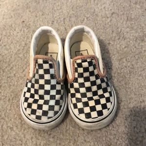 Vans slip on checkerboard classic toddler 6